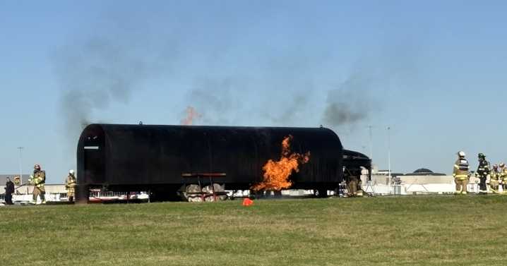 Simulated plane crash at Louisville airport prepares 1st responders for emergencies