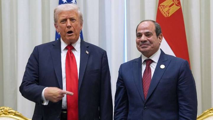 Trump arrives in Egypt for Gaza summit after urging Israel to seize chance for peace