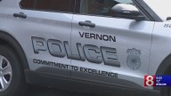 Vernon police search for armed stolen vehicle suspect accused of striking cruiser