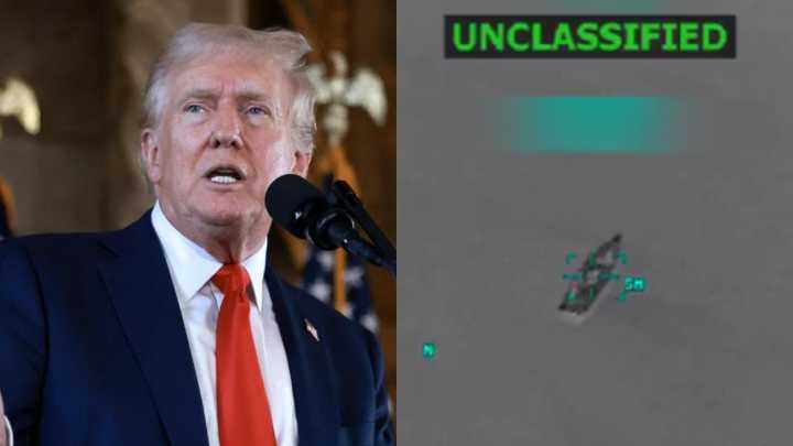 Sin piedad: el impactante video del quinto ataque de Donald Trump a un bote en el Caribe