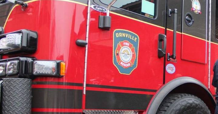 Danville firefighters pull two people from burning home