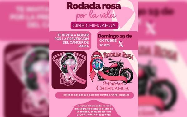 Convocan a Rodada Rosa 2025