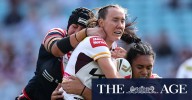 Upton becomes first NRLW player to win five premierships as Broncos end Roosters’ run