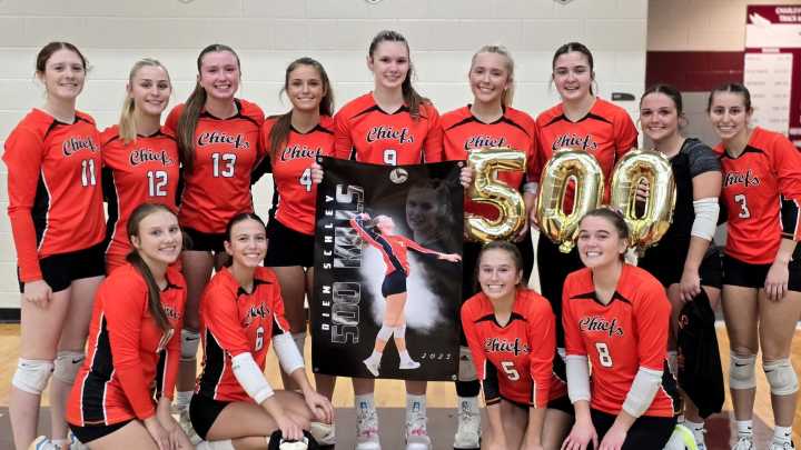 Cheboygan's Schley hits big volleyball milestone at Charlevoix quad