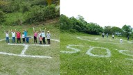 Huehuetla: habitantes convierten cancha de fútbol en helipuerto para recibir ayuda