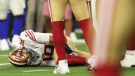 Mac Jones returns after 49ers QB appears to hurt his left knee against Rams