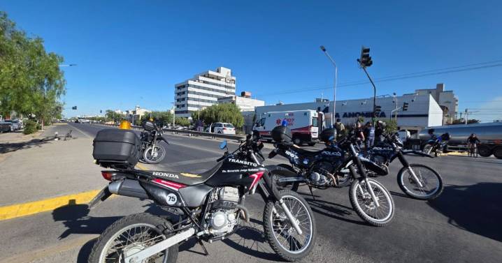 Corte sobre la Ruta 22, en el centro de Neuquén, por un accidente de tránsito