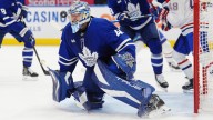 Stolarz bails out messy Maple Leafs in uneven season opener