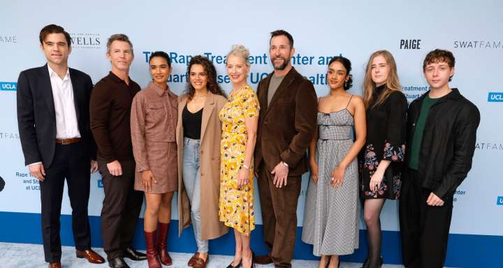 Noah Wyle, Katherine LaNasa, & More ‘The Pitt’ Stars Step Out for Rape Treatment Center And Stuart House Annual Brunch | Elysia Roorbach, Gerran Howell, Katherine LaNasa, Noah Wyle, Patrick Ball, Sara