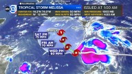 Tropical weather update 2025: Tropical Storm Melissa forms in the Caribbean