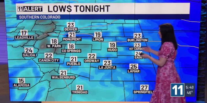 Cold Tuesday night into Wednesday morning