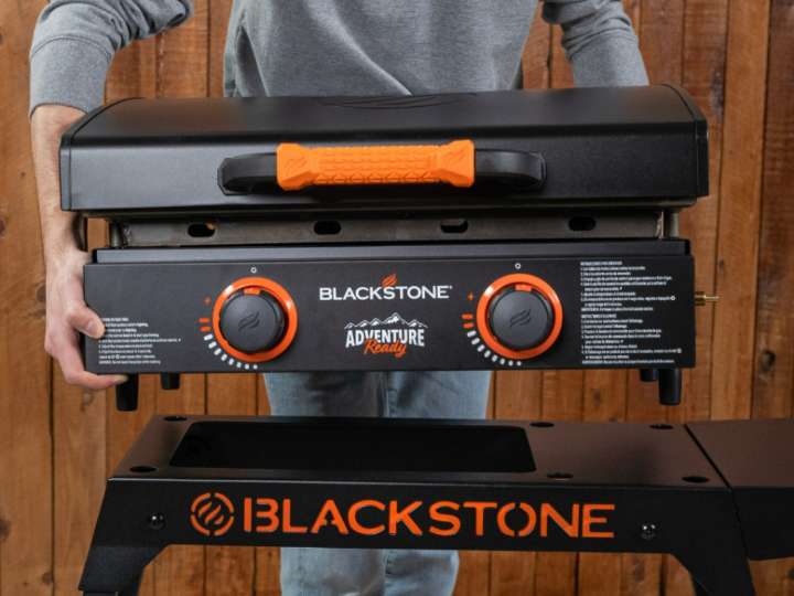 Blackstone griddle with stand has over 15,000 5-star reviews & keeps you tailgate, camping ready for $197