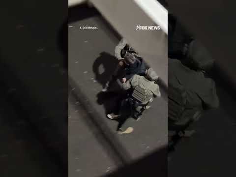 Federal agents took down and arrested a man at the Portland ICE facility: Report #shorts #us #ice