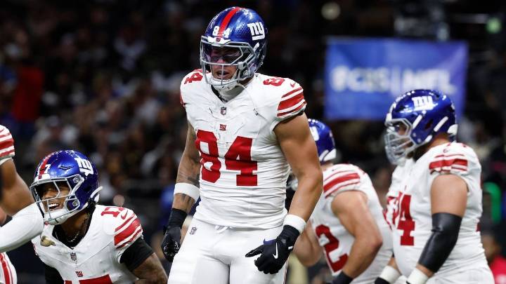 Giants' Jaxson Dart and Theo Johnson just peachy after first meeting at bowl game