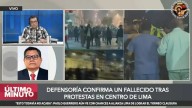 Defensoría: una persona falleció en protestas contra el Gobierno y el Congreso