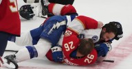 A ton of ejections. A goal taken away 15 minutes later. Florida Panthers beat Tampa Bay Lightning 7