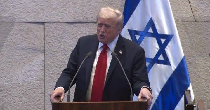 Trump hails new Middle East era in Israel parliament speech