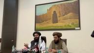 At the Jaishankar-Muttaqi meet in Delhi: Two Afghanistan flags, no women journalists — and the Bamiyan Buddhas