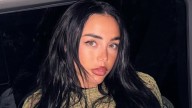Nicki Nicole armó un look con corpiño Gucci a la vista para su primer viaje a Brasil
