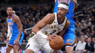 Pacers' Andrew Nembhard out of game with sore left shoulder