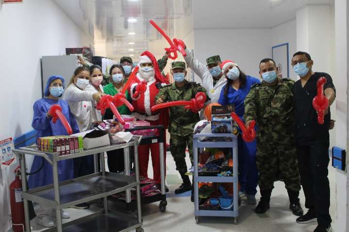 Ejército Nacional celebró la navidad en el Hospital Regional de la Orinoquia en Yopal