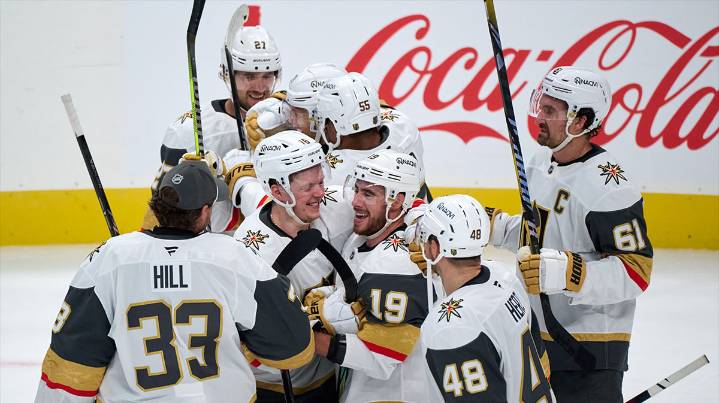 Bruce Cassidy’s ‘hockey gods’ quip after wacky Golden Knights win vs. Sharks