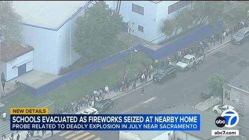 Garfield High School evacuation: Fireworks removed from East LA home, prompting school evacuations