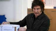 Javier Milei, a la espera de los resultados electorales en Argentina