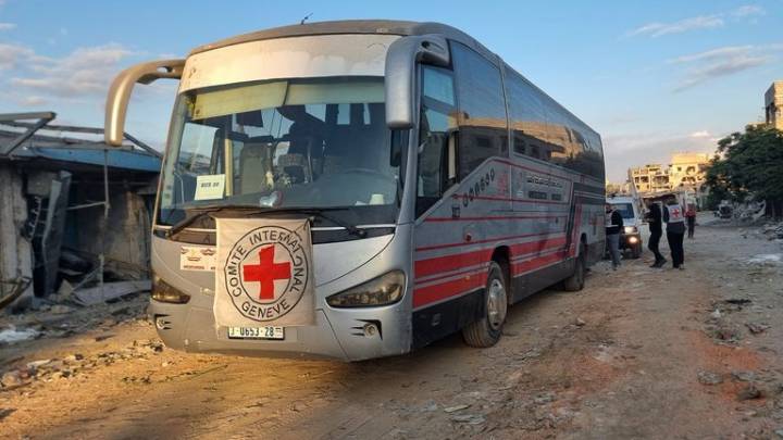 Israel says first seven hostages handed to Red Cross