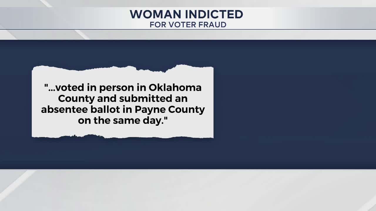 Oklahoma City woman indicted for allegedly voting twice in 2024 election