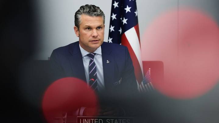 Hegseth's plane diverted to UK due to cracked windshield on flight from Brussels to US