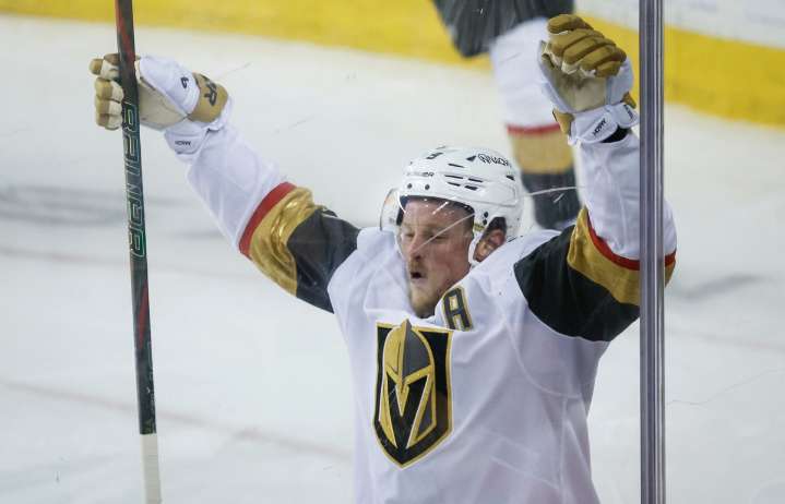 Jack Eichel scores twice for Golden Knights in win over Flames