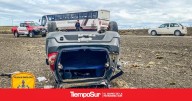 Ruta nacional 40 Volcó un auto cerca del Paso Cancha Carrera y sus ocupantes salieron ilesos