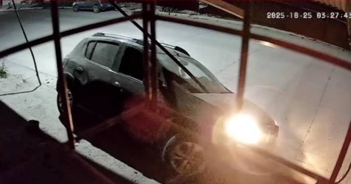 Chocó contra un local comercial y huyó