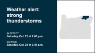 Update: Prepare for strong thunderstorms Saturday afternoon