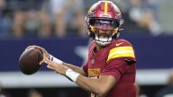 Jayden Daniels injury update: Commanders QB leaves game vs. Cowboys after strip