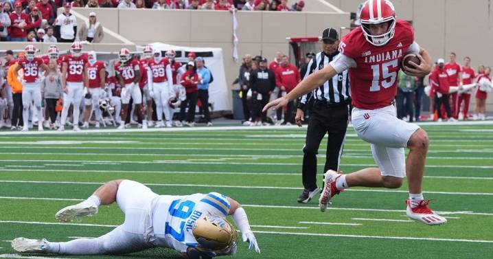 Aiden Fisher's early interception, Mendoza brothers' TD runs help No. 2 Indiana roll past UCLA 56