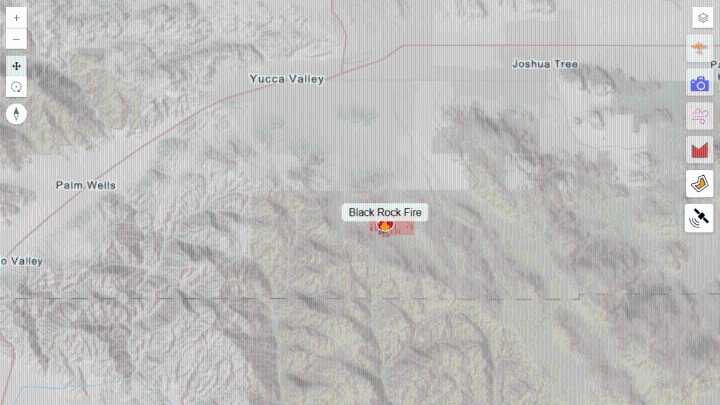 66-acre brush fire burns in Joshua Tree