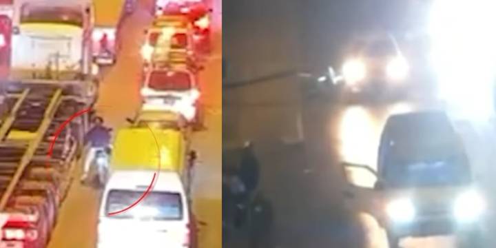 Cámaras de seguridad captaron el momento del asesinato del chofer que desató bloqueo de la avenida Néstor Gambetta