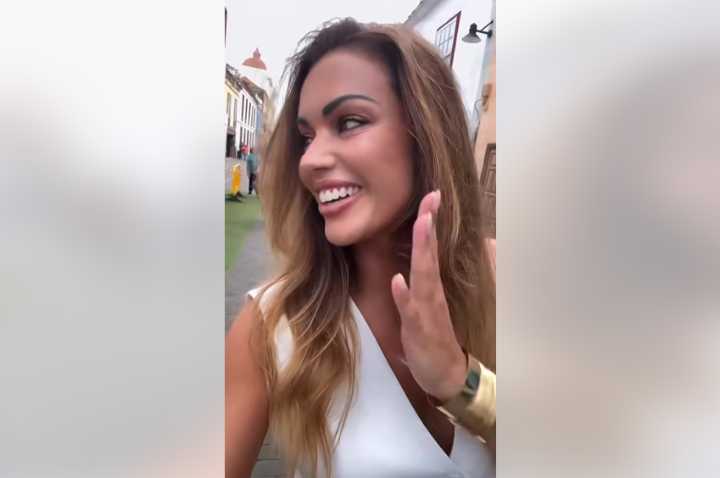 Lara Álvarez se emociona en su visita a Tenerife: “¡Qué gente!”
