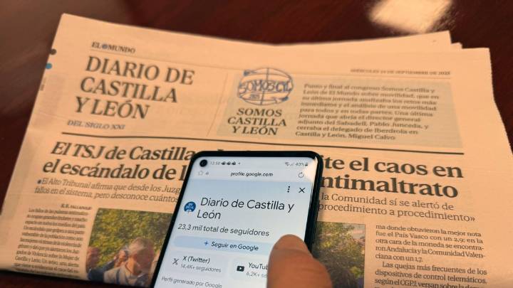 Sigue a Diario de Castilla y León en Google Discover para mantenerte al día de toda la actualidad