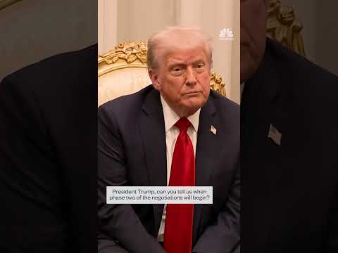 Trump on Gaza peace negotiations: 'Phase Two has started'