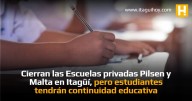 Cierran las Escuelas privadas Pilsen y Malta en Itagüí, pero estudiantes tendrán continuidad educativa