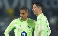 Why are Lewandowski and Raphinha not playing today for Barcelona vs Olympiacos in the Champions League?