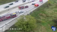4 injured in multi-vehicle crash on I
