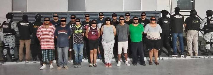 Detienen a 28 relacionados con ataques a policías en Nuevo León