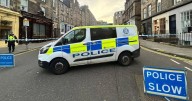 Three Edinburgh police officers hospitalised as four-car smash closes several roads