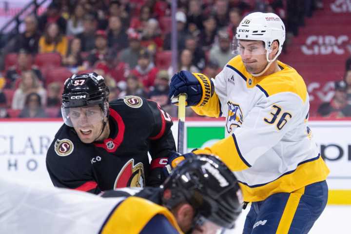 Jonathan Marchessault (2 goals), Predators sink Senators - The Rink Live | Coverage of youth, junior, high school and college hockey