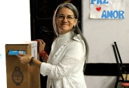 Votó Erika Nasir: ”La gente tiene ganas de venir a participar”