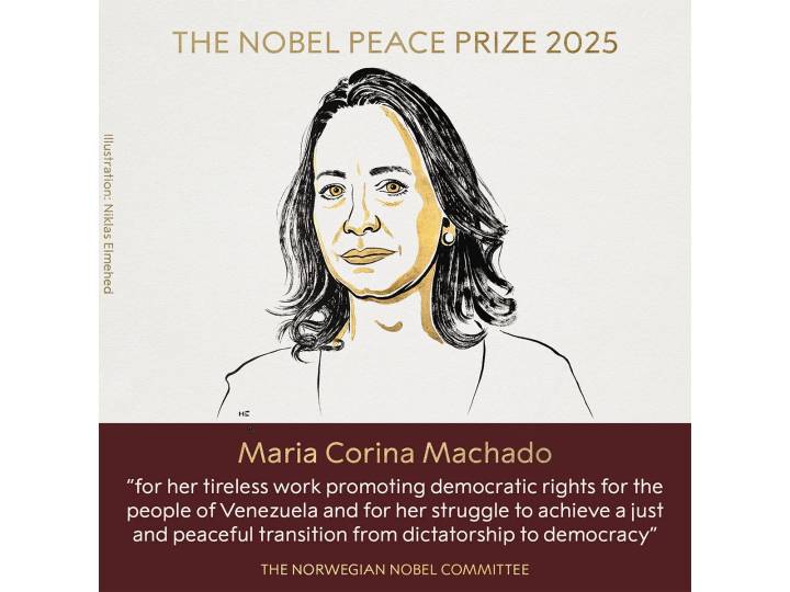 Maria Corina Machado wins Nobel Peace Prize 2025